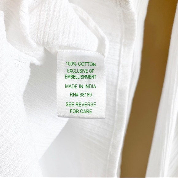 LILLY PULITZER white popover embroidered RELISTED - Picture 11 of 12